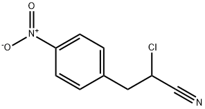 alpha-chloro-p-nitro-hydrocinnamonitril Struktur