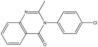 3-(p-chlorophenyl)-2-methyl-4(3h)-quinazolinon Struktur