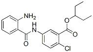 pentan-3-yl 5-[(2-aminobenzoyl)amino]-2-chloro-benzoate Struktur