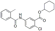 cyclohexyl 2-chloro-5-[(2-methylbenzoyl)amino]benzoate Struktur