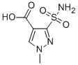 1-methyl-3-sulfamoyl-pyrazole-4-carboxylic acid Struktur