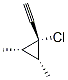 Cyclopropane, 1-chloro-1-ethynyl-2,3-dimethyl-, (1alpha,2alpha,3alpha)- (9CI) Struktur