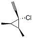 Cyclopropane, 1-chloro-1-ethynyl-2,3-dimethyl-, (1alpha,2beta,3beta)- (9CI) Struktur