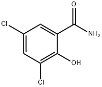 3,5-Dichloro-2-Hydroxy Benzamide Struktur