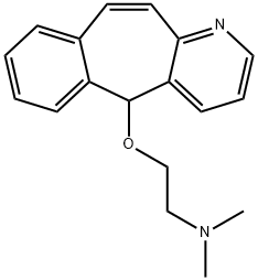 5-[2-(Dimethylamino)ethoxy]-5H-benzo[4,5]cyclohepta[1,2-b]pyridine Struktur