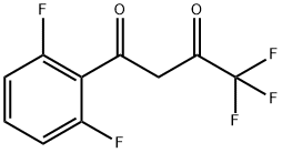 1-(2,6-difluorophenyl)-4,4,4-trifluorobutane-1,3-dione Struktur