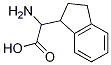 2-amino-2-(2,3-dihydro-1H-inden-1-yl)acetic acid Struktur