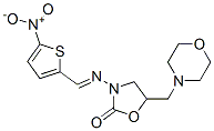 5-(Morpholinomethyl)-3-[(5-nitro-2-thenylidene)amino]-2-oxazolidinone Struktur