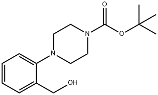 TERT-BUTYL 4-[2-(HYDROXYMETHYL)PHENYL]TETRAHYDRO-1(2H)-PYRAZINECARBOXYLATE Struktur