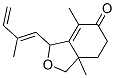 1,6,7,7a-Tetrahydro-4,7a-dimethyl-3-(2-methyl-1,3-butadienyl)-5(3H)-isobenzofuranone Struktur