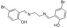 N N'-BIS-(5-BROMOSALICYLIDENE)ETHYLENE DIAMINE Struktur