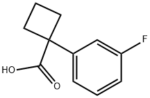 1-(3-FLUOROPHENYL)CYCLOBUTANECARBOXYLIC ACID Struktur