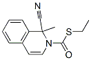 1-Cyano-1-methyl-2(1H)-isoquinolinecarbothioic acid S-ethyl ester Struktur