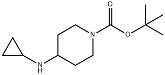 1-TERT-BUTOXYCARBONYL-4-(CYCLOPROPYLAMINO)PIPERIDINE Struktur