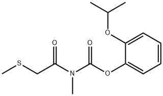 Methyl[(methylthio)acetyl]carbamic acid o-isopropoxyphenyl ester Struktur