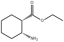 Cyclohexanecarboxylic acid, 2-amino-, ethyl ester, (1S,2R)- Struktur