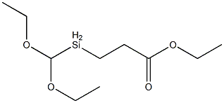 3-[Diethoxy(methyl)silyl]propionic acid ethyl ester Struktur