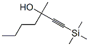 3-Methyl-1-(trimethylsilyl)-1-heptyn-3-ol Struktur