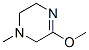 Pyrazine, 1,2,3,6-tetrahydro-5-methoxy-1-methyl- (9CI) Struktur