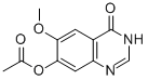 7-ACETOXY-6-METHOXY-3,4-DIHYDROQUINAZODIN-4-ONE Struktur