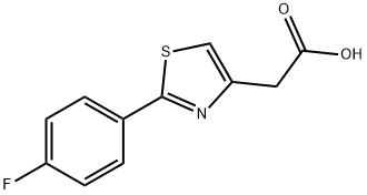 2-(4-FLUOROPHENYL)-1,3-THIAZOL-4-YL]ACETIC ACID Struktur