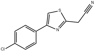 2-[4-(4-FLUOROPHENYL)-1,3-THIAZOL-2-YL]ACETONITRILE Struktur