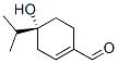 1-Cyclohexene-1-carboxaldehyde,4-hydroxy-4-(1-methylethyl)-,(R)-(9CI) Struktur