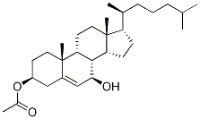 7β-Hydroxy Cholesterol 3β-Acetate Struktur