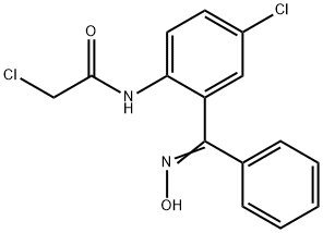 2-chloro-N-(4-chloro-2-((hydroxyiMino)(phenyl)Methyl)phenyl)acetaMide Struktur