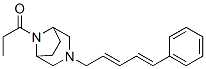 8-Propionyl-3-(5-phenyl-2,4-pentadienyl)-3,8-diazabicyclo[3.2.1]octane Struktur