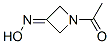 3-Azetidinone,1-acetyl-,3-oxime(9CI) Struktur