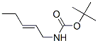 Carbamic acid, 2-pentenyl-, 1,1-dimethylethyl ester, (E)- (9CI) Struktur