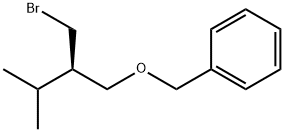 (R)-((2-(Bromomethyl)-3-methylbutoxy)methyl)benzene Struktur