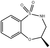 (R)-4-Methyl-3,4-dihydro-2H-benzo[b][1,4,5]oxathiazepine 1,1-dioxide Struktur