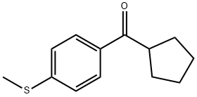 CYCLOPENTYL 4-THIOMETHYLPHENYL KETONE Struktur