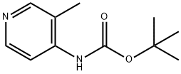 Carbamic acid, (3-methyl-4-pyridinyl)-, 1,1-dimethylethyl ester (9CI) Struktur