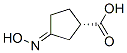 Cyclopentanecarboxylic acid, 3-(hydroxyimino)-, [S-(E)]- (9CI) Struktur
