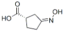 Cyclopentanecarboxylic acid, 3-(hydroxyimino)-, [S-(Z)]- (9CI) Struktur