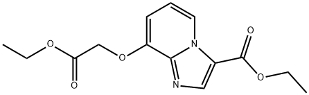 ethyl 8-(2-ethoxy-2-oxoethoxy)imidazo[1,2-a]pyridine-3-carboxylate Struktur