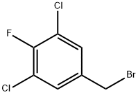 3,5-Dichloro-4-fluorobenzyl bromide Struktur