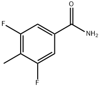 3,5-Difluoro-4-methylbenzamide Struktur