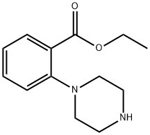 2-(1-Piperazinyl)-benzoic acid ethyl ester Struktur