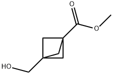 Bicyclo[1.1.1]pentane-1-carboxylic acid, 3-(hydroxymethyl)-, methyl ester (9CI) Struktur