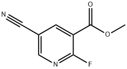 methyl 5-cyano-2-fluoronicotinate Struktur