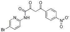 N-(5-bromo-pyridin-2-yl)-4-(4-nitro-
phenyl)-2,4-dioxo-butyramide Struktur