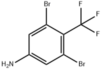 3,5-dibromo-4-(trifluoromethyl)aniline Struktur