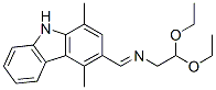 3-[N-(2,2-Diethoxyethyl)formimidoyl]-1,4-dimethyl-9H-carbazole Struktur