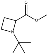 METHYL 1-TERT-BUTYL-2-AZETIDINECARBOXYLATE Struktur