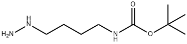 Carbamic acid, (4-hydrazinobutyl)-, 1,1-dimethylethyl ester (9CI) Struktur