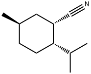 Cyclohexanecarbonitrile, 5-methyl-2-(1-methylethyl)-, (1S,2S,5R)- (9CI) Struktur